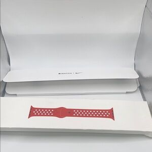 Nike Bright Crimson Sport Band for apple watch size M/L 45mm